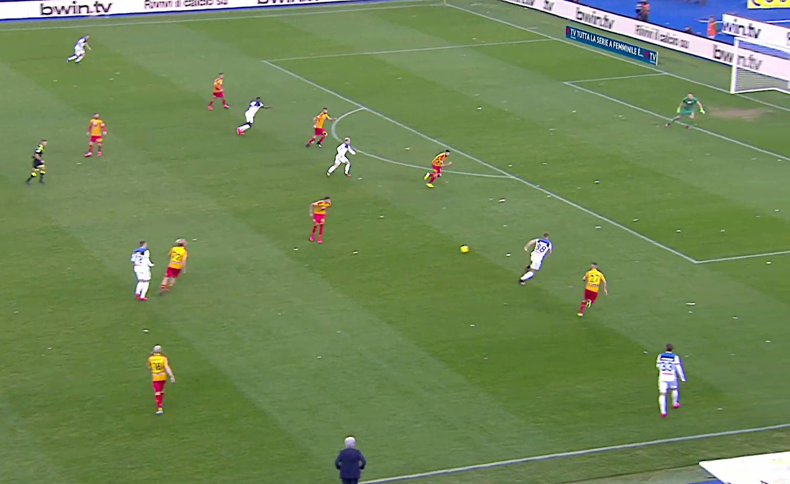 L'azione del quarto gol atalantino